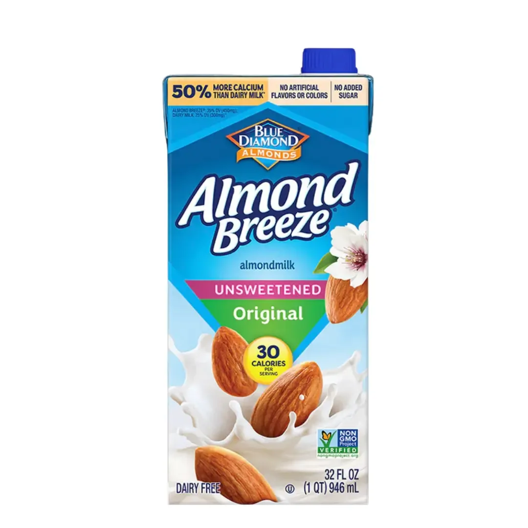 BLUE DIAMOND ALMOND BREEZE UNSWEETENED 1L*8