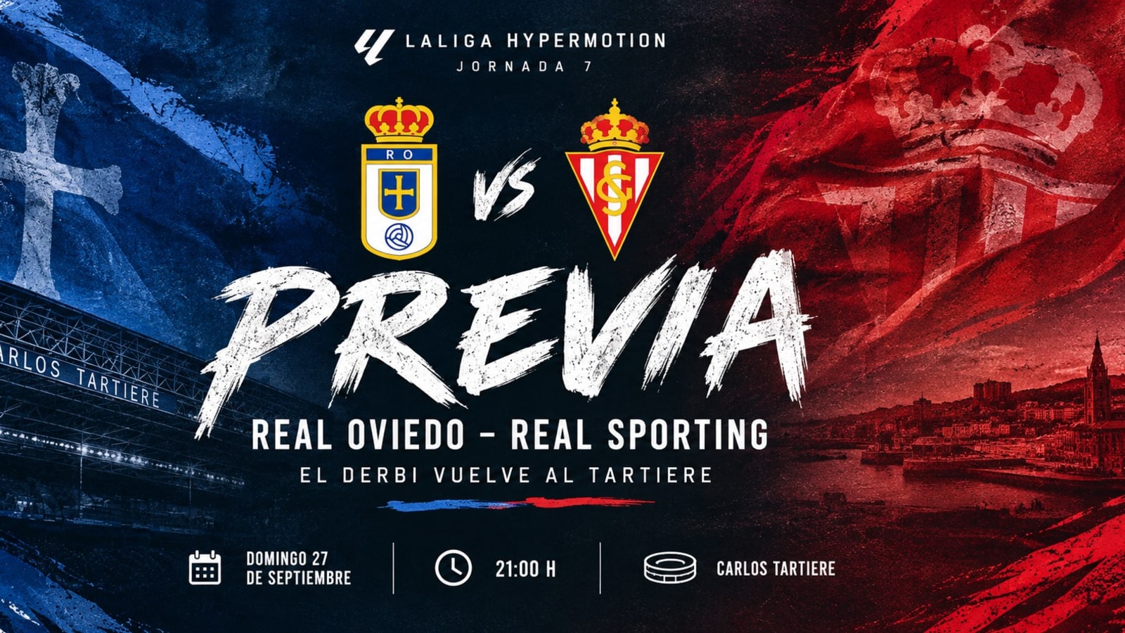 Previa J7: Real Oviedo vs Real Sporting de Gijón