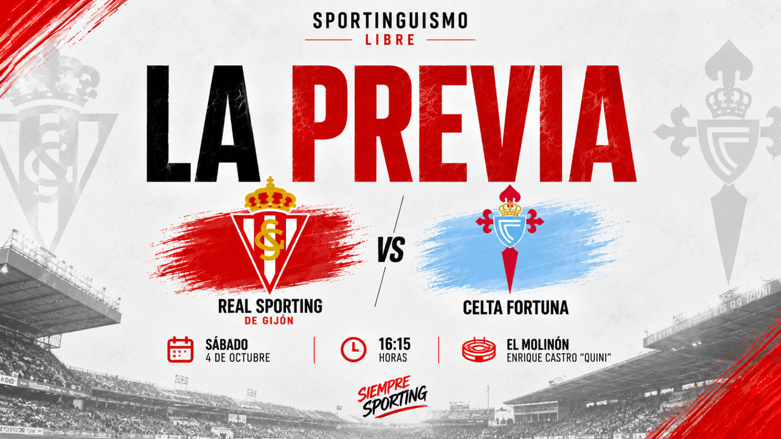 Previa Sporting de Gijón vs Celta Fortuna