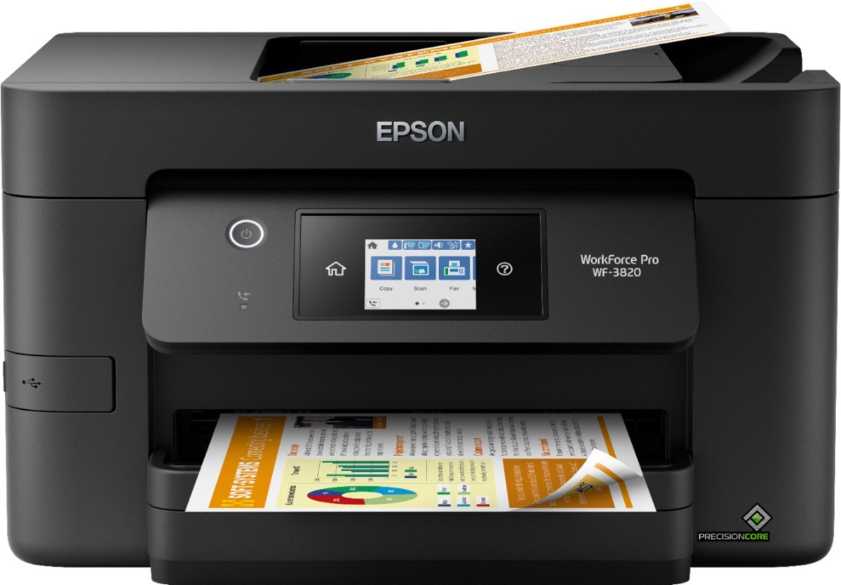 Epson - WorkForce Pro WF-3820 Wireless All-in-One Printer