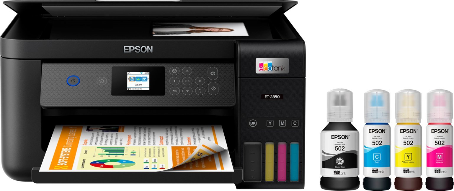 Epson - EcoTank ET-2850 All-in-One Supertank Inkjet Printer