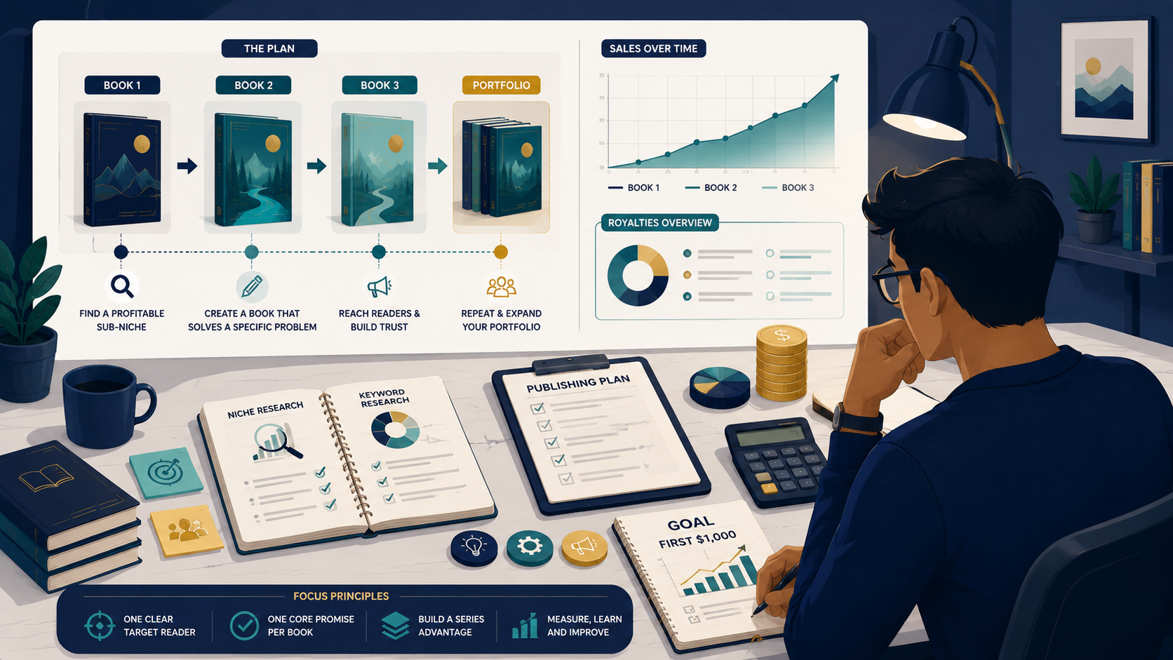 Your First $1,000 on KDP Is a Math Problem—Not a Motivation Problem