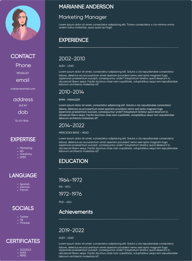 RESUME GENERATOR
