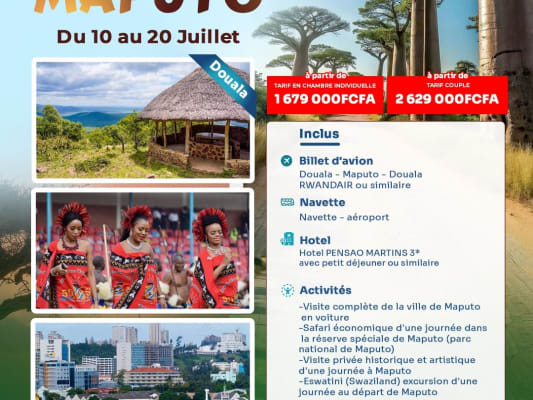 SEJOUR INOUBLIABLE A MAPUTO