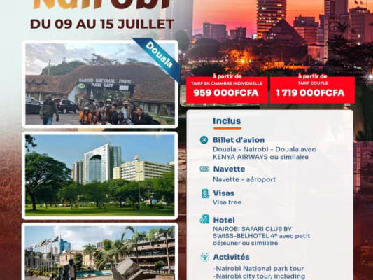 07 JOURS A NAIROBI (Douala)