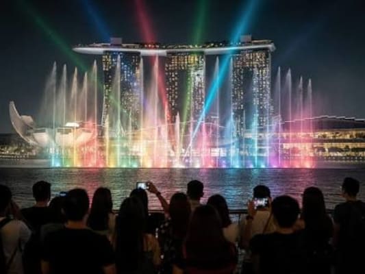Jour 5: Nuit étoilée à Singapour : croisière, Rhapsody Garden et spectacle Spectra