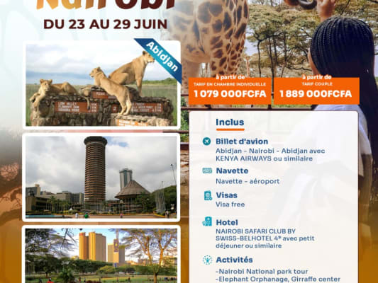 07 JOURS A NAIROBI (Abidjan)