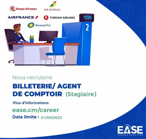 Agent de comptoir / Billetterie (Stage)