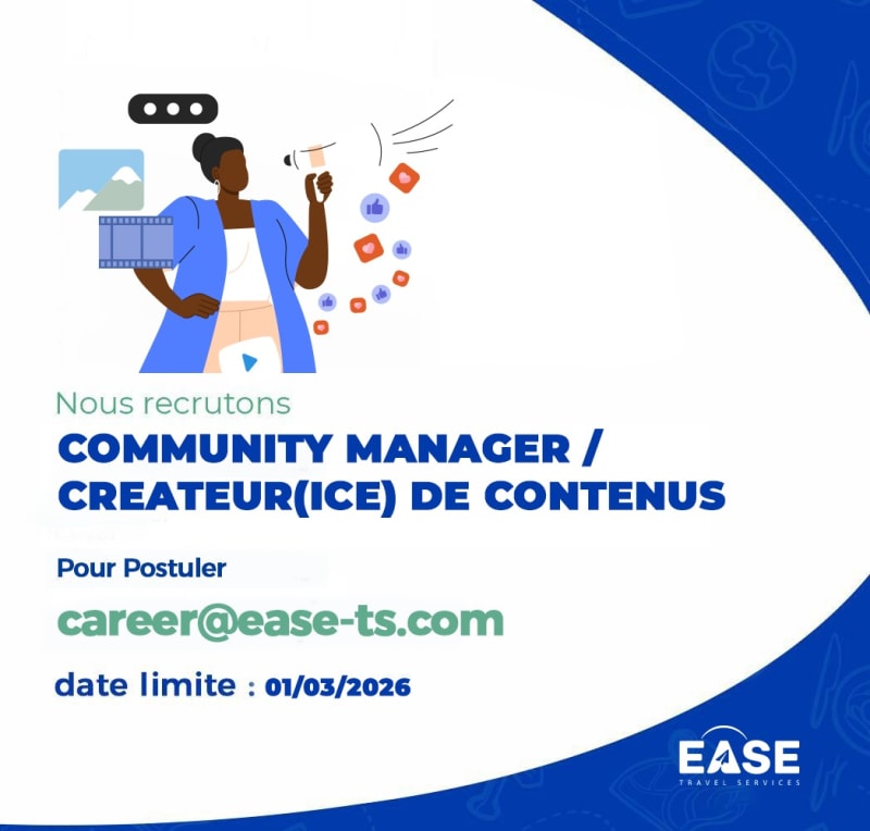 Community Manager - créateur de contenus (H/F)