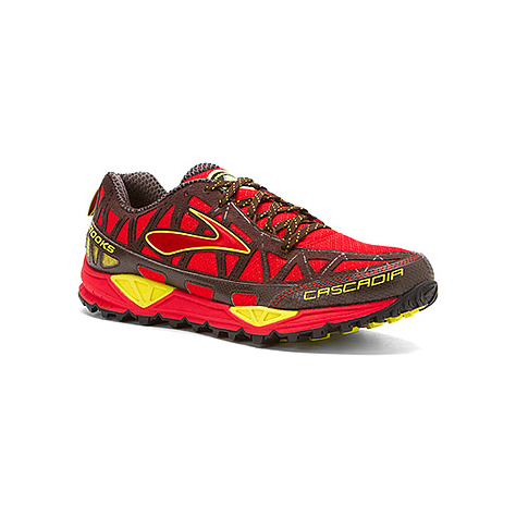 brooks cascadia 8 mens red