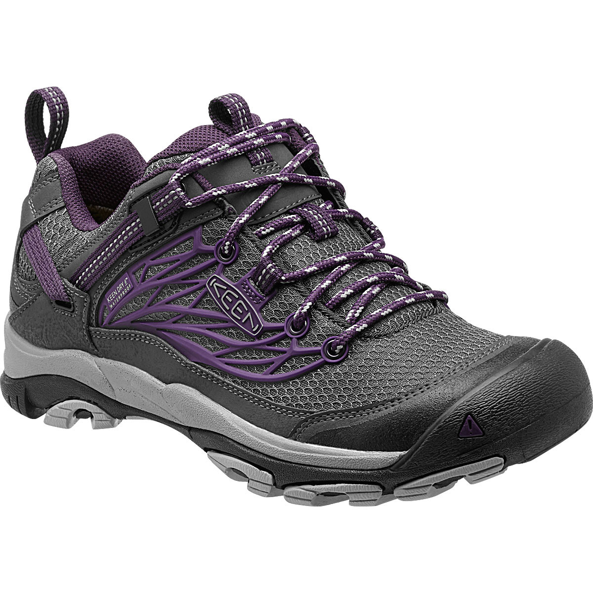 purple hiking shoes