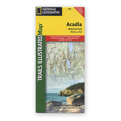 Nat Geo Acadia Nat'l Park Map, Maine