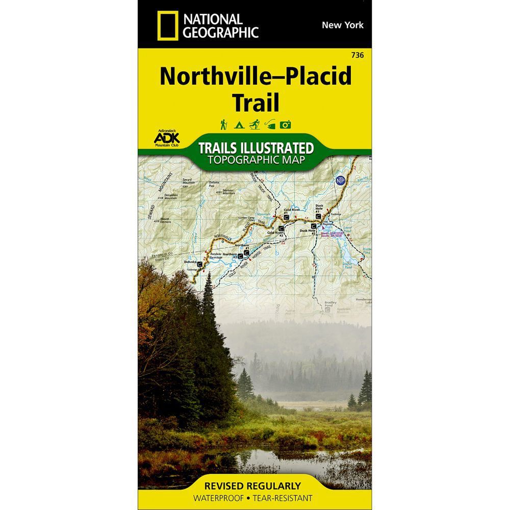 National Geographic 736 Adirondack Park, Northville-Placid Trail Map