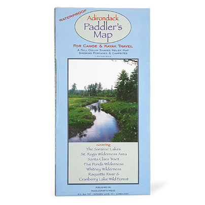 Adk Paddler's Map