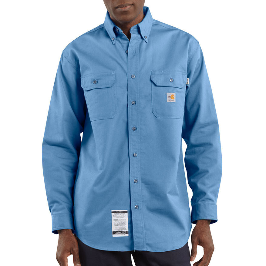 Carhartt Men's Flame-Resistant Twill Shirt With Pocket Flaps