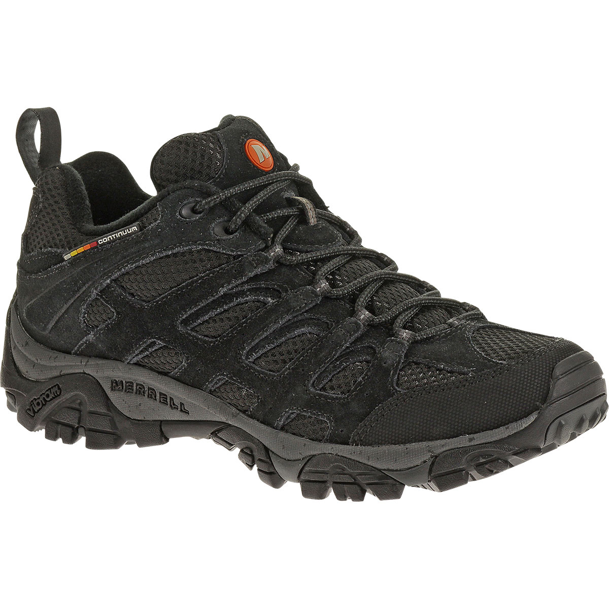 merrell black hiking shoes