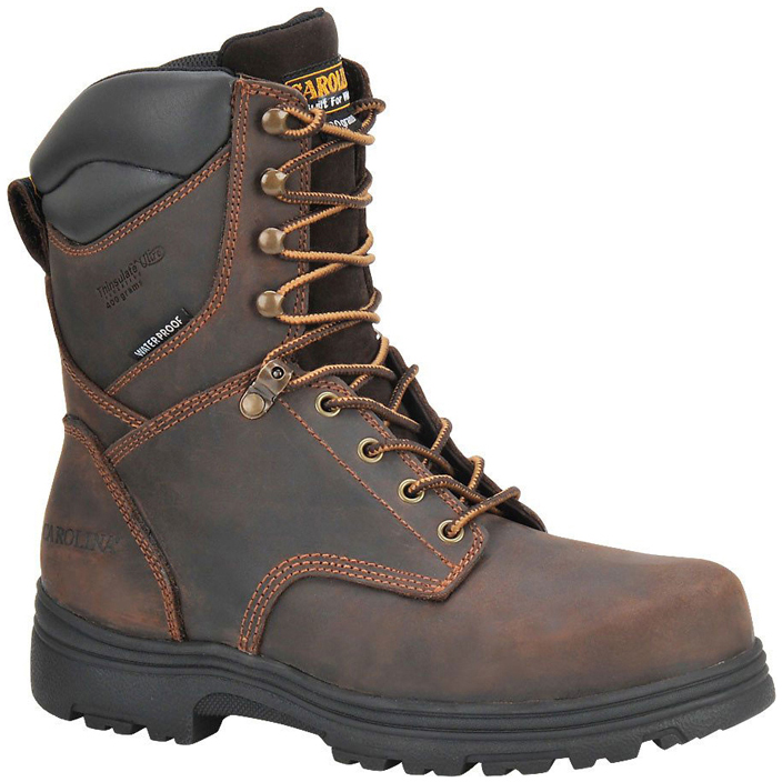 Carolina Men’s 8 In. Waterproof Insulated Work Boots, Medium Width
