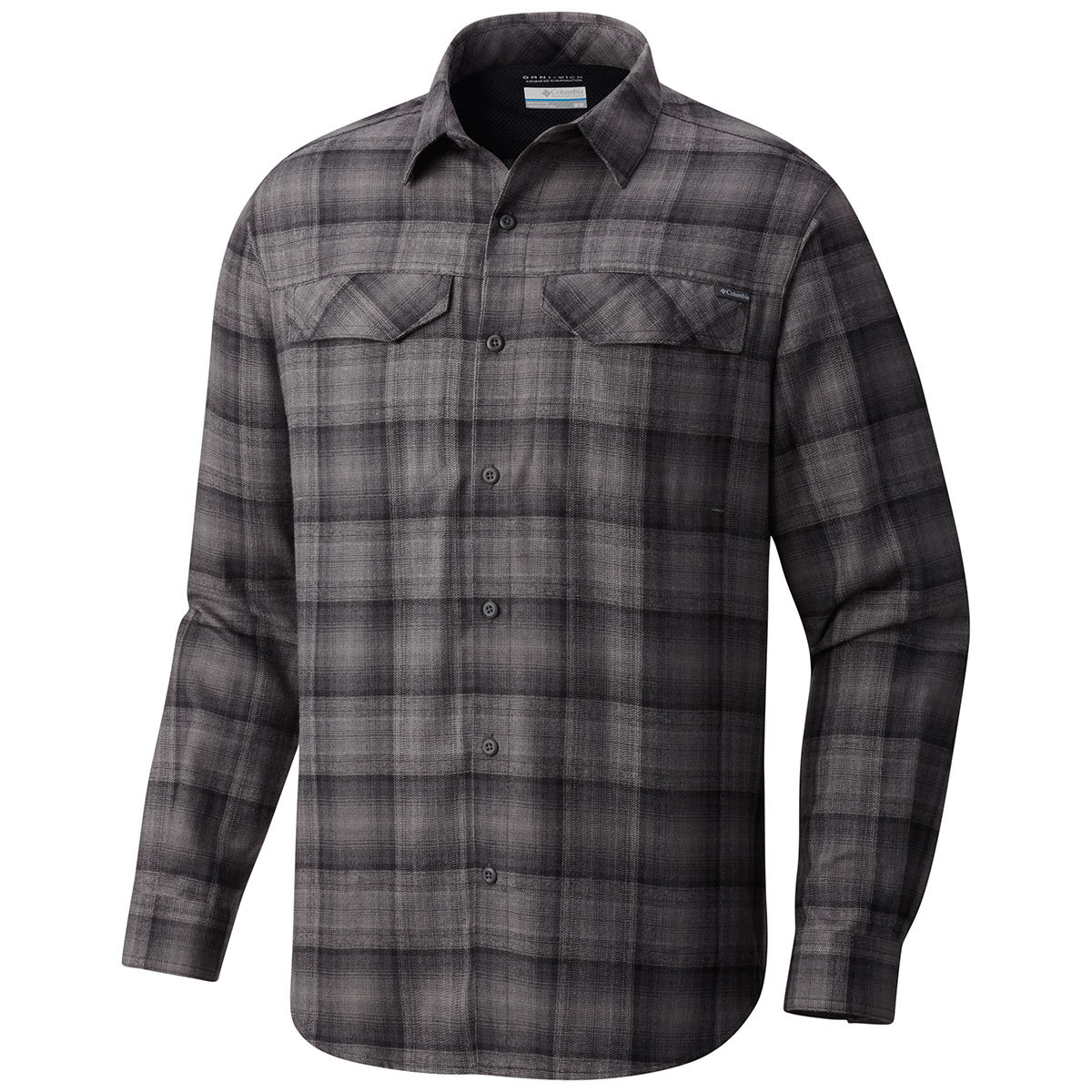 columbia men's silver ridge flannel long sleeve shirt