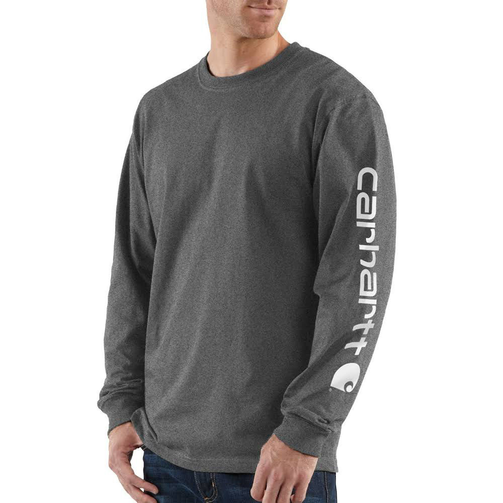Carhartt Men's Long-Sleeve Graphic Logo Tee