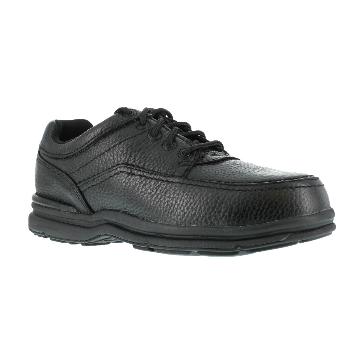 Rockport Works Men’s World Tour Steel Toe 5 Eye Tie Casual Moc Toe Oxford Shoe