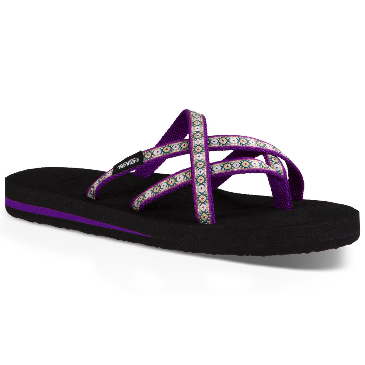 purple teva flip flops