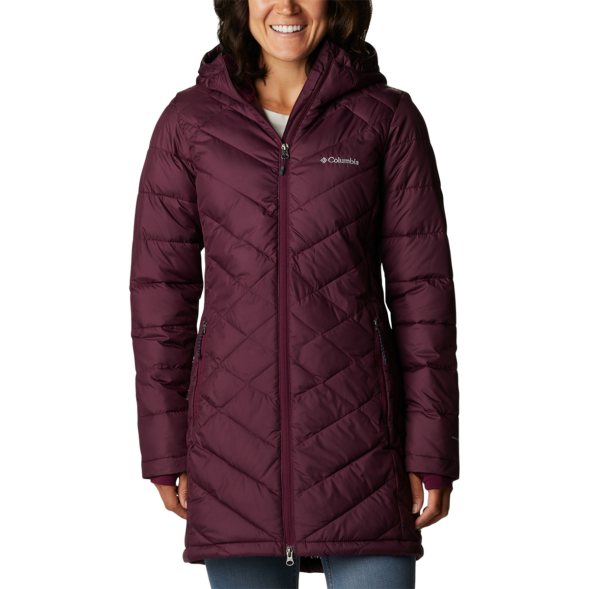 Columbia Women's Heavenly Long Hooded Jacket / XL