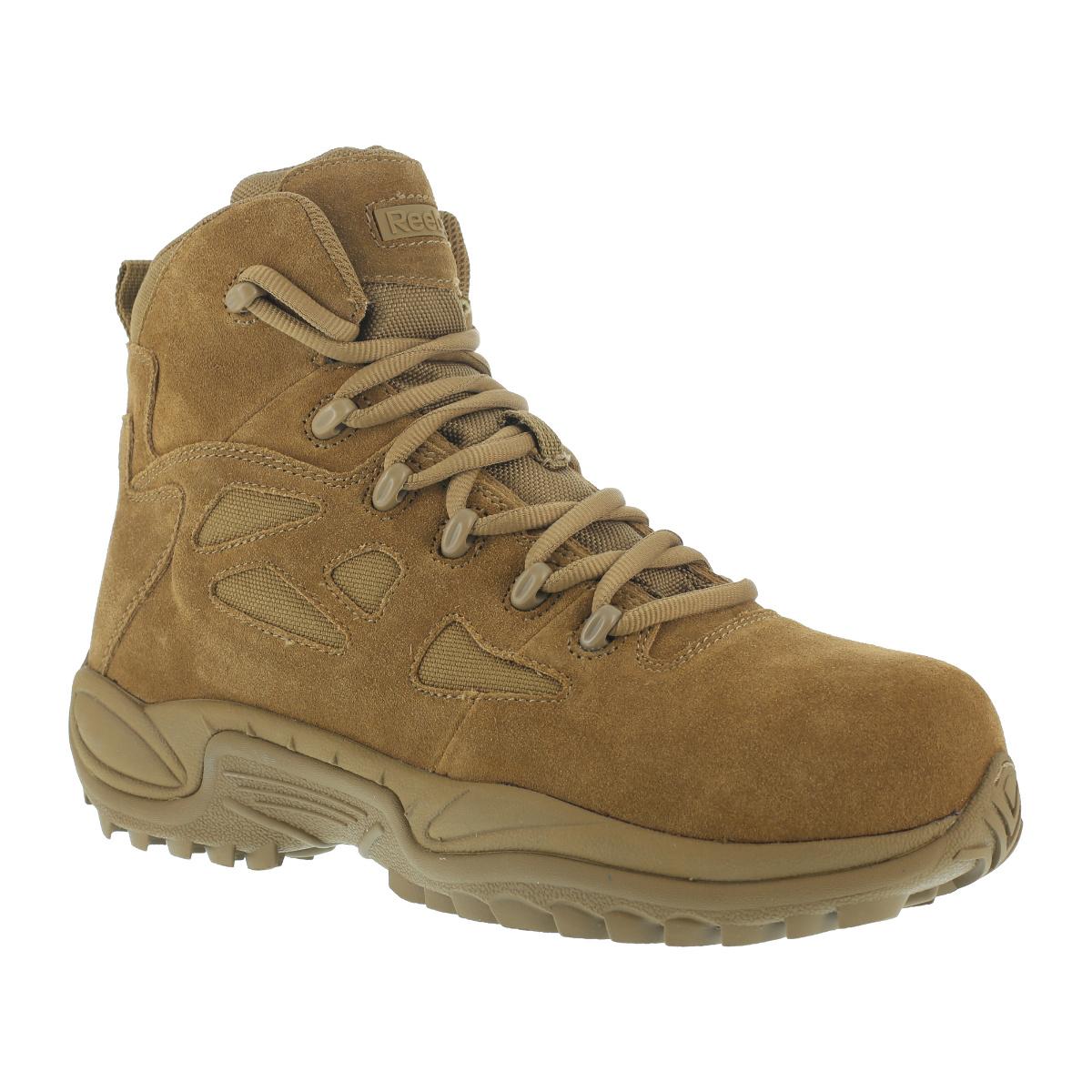 Reebok Work Men’s Rapid Response Rb Composite Toe Work Boots, Coyote, Wide