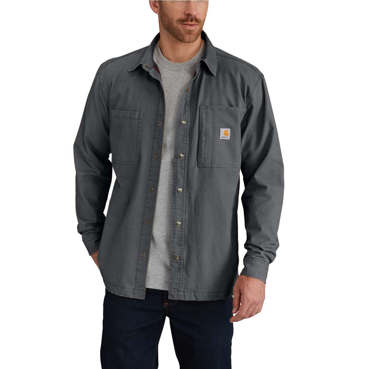 Carhartt Men's Rugged Flex Rigby Fleece-Lined Shirt Jacket