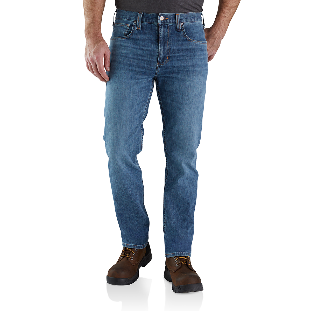 Carhartt Men’s Rugged Flex Relaxed-Fit Straight-Leg Jeans