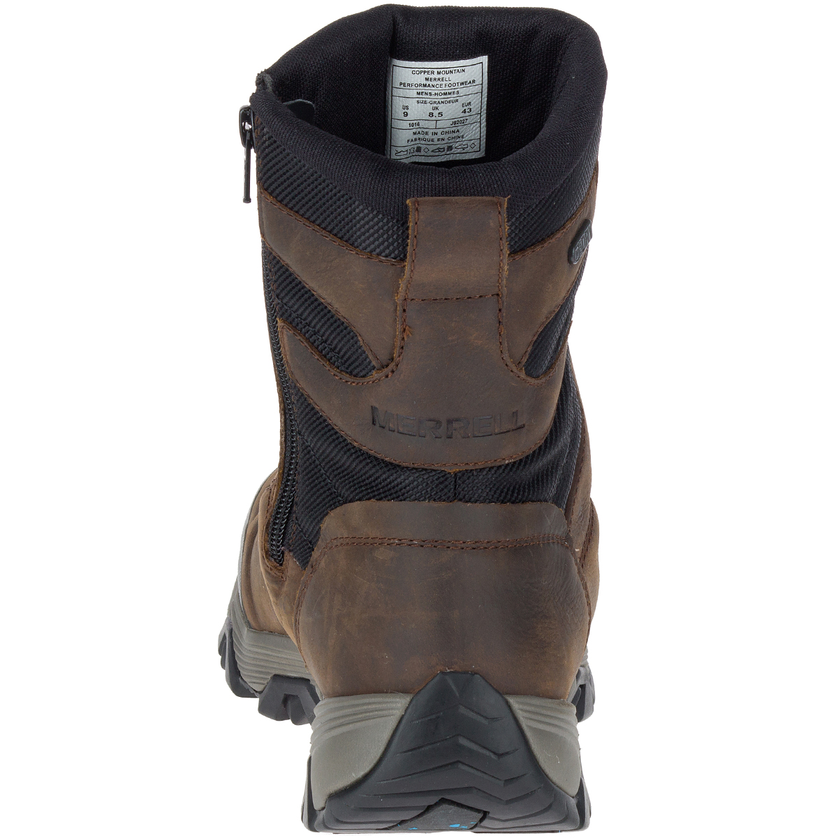 MERRELL Men's Coldpack Ice+ 8-Inch Zip Waterproof Copper Mountain - Mountain Sports