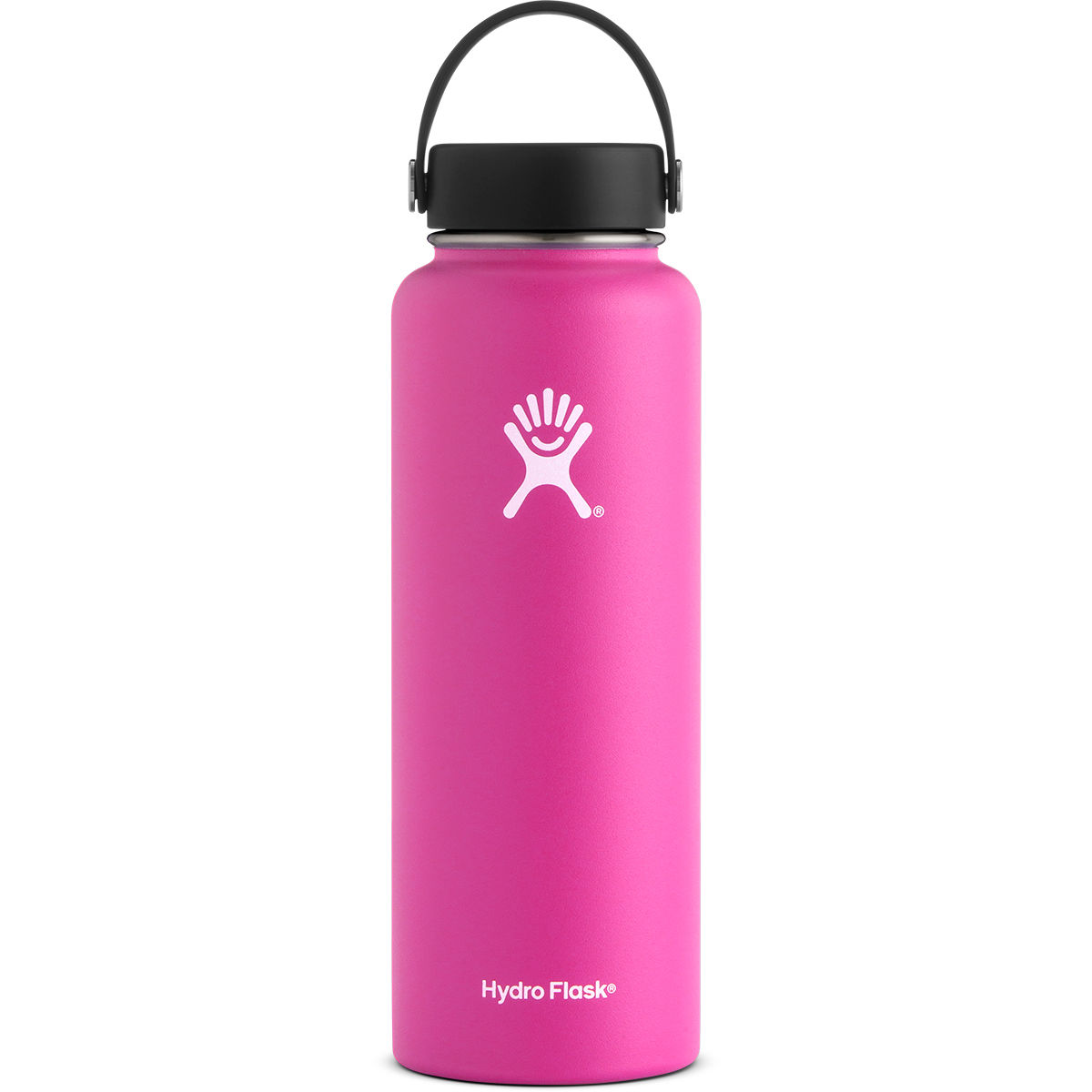 Hydro Flask Wide Mouth Insulated Bottle with Straw Lid, Flamingo, 32 oz Capacity