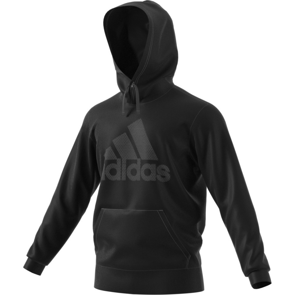 grey adidas hoodie with black logo