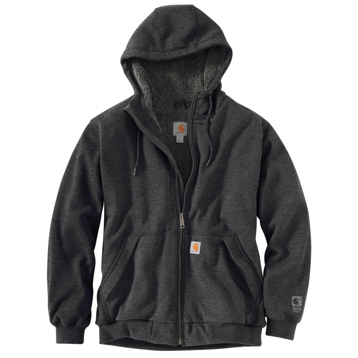 Carhartt Men’s Rain Defender Rockland Sherpa-Lined Full-Zip Hoodie