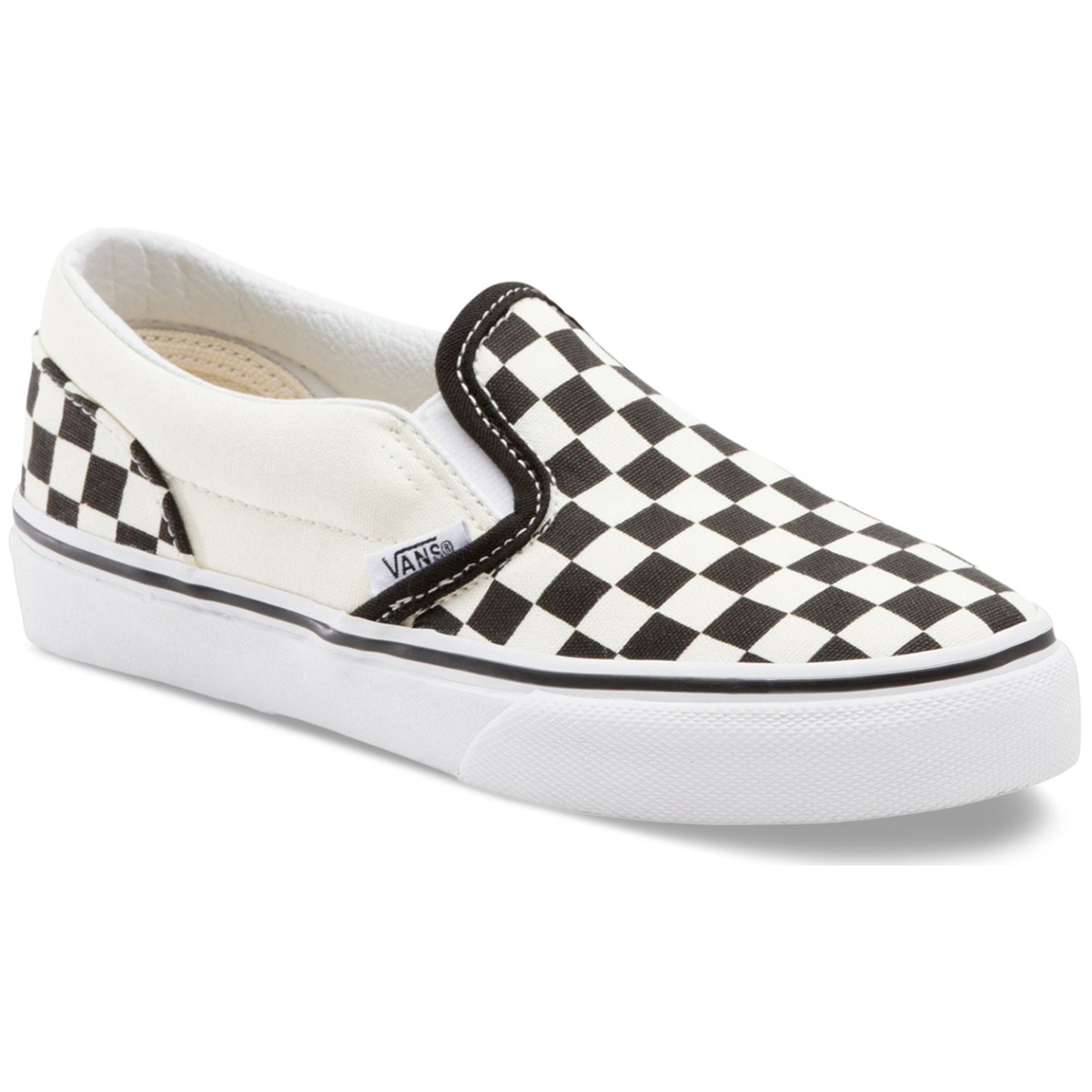 Vans Kids' Checkerboard Classic Slip-On Casual Shoes