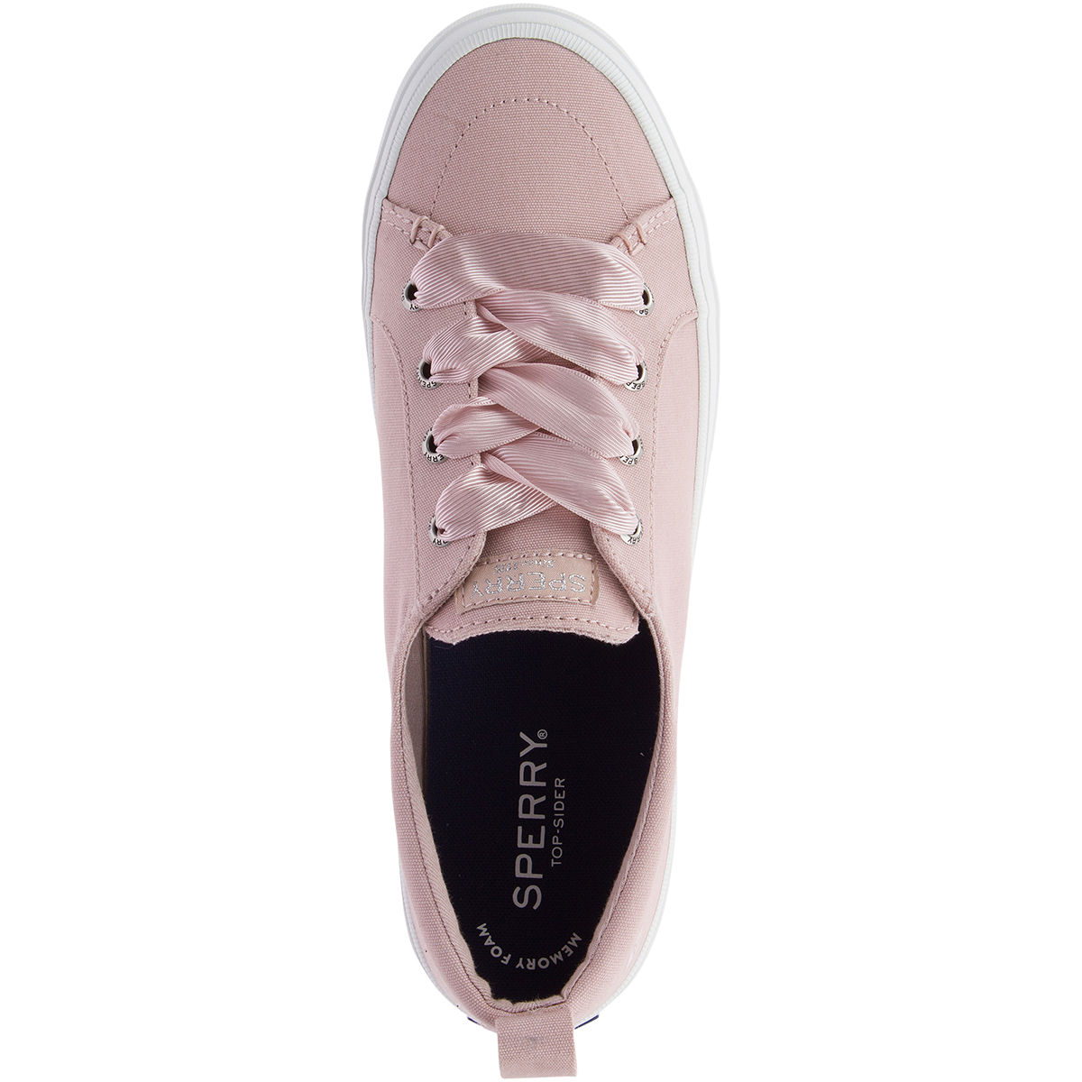 sperry crest vibe satin lace white