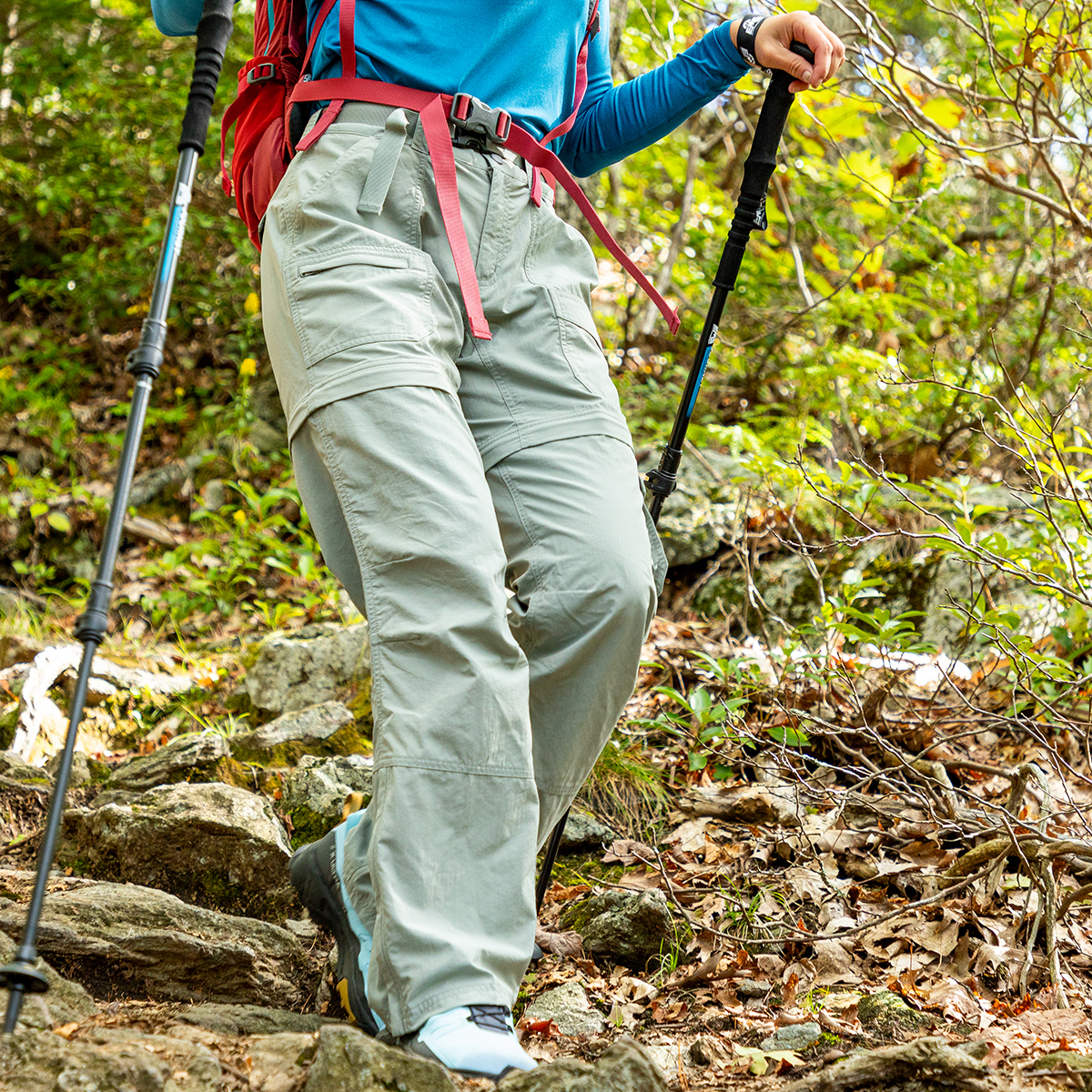 Eastern Mountain Sports EMS Pants Women 12 Tan Hike Outdoor Climb Zip Off  Shorts Eastern Mountain Sports