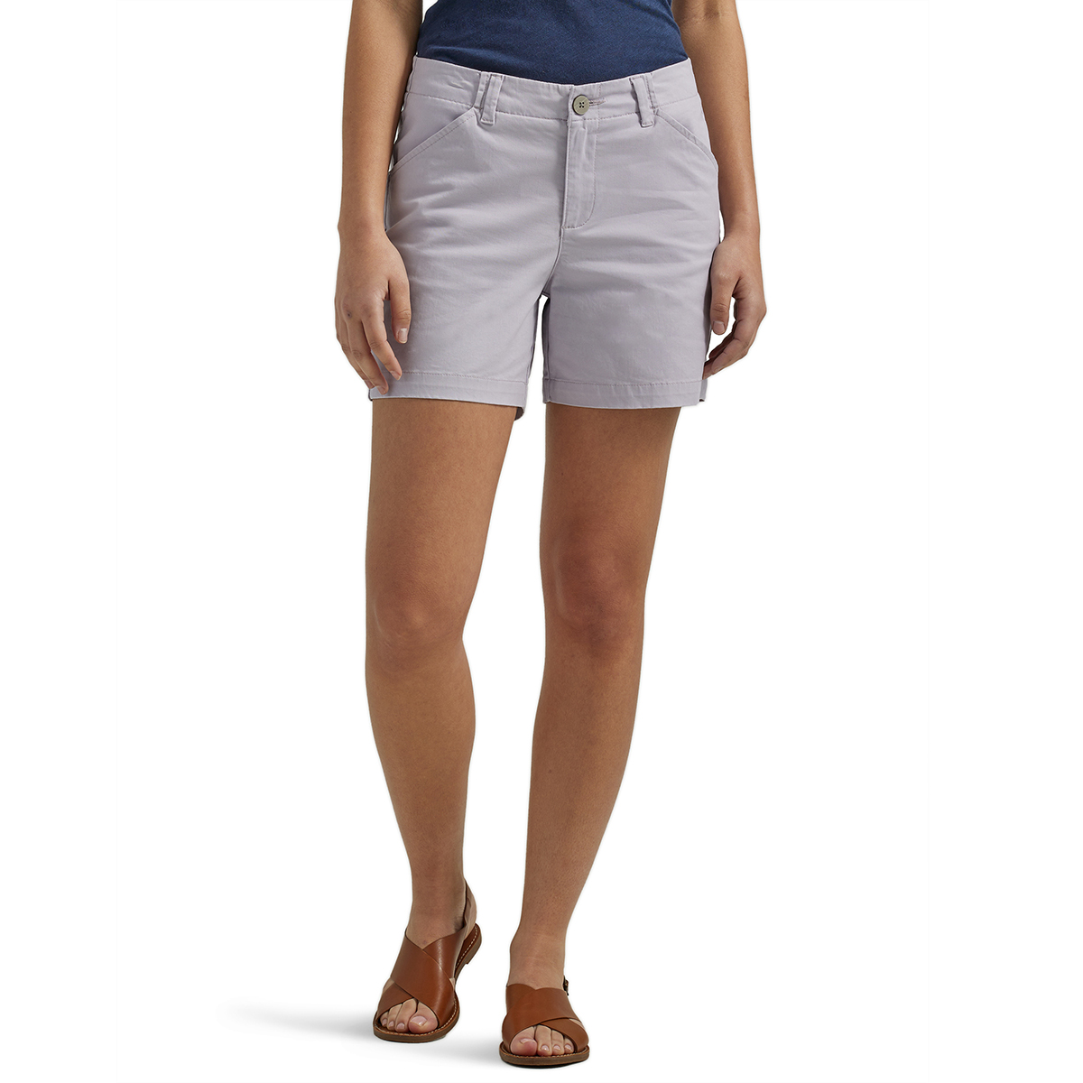 LEE Women's Mid Rise Chino Shorts