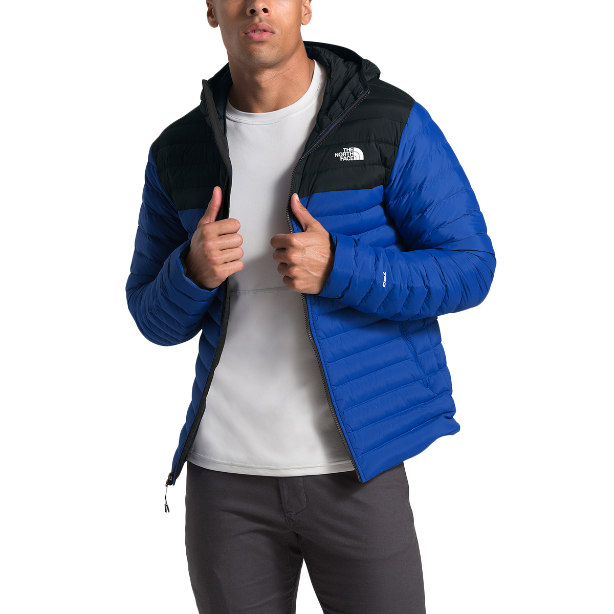 the north face men's stretch down hoodie