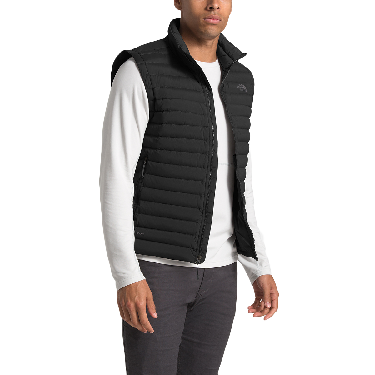 north face men's stretch down vest