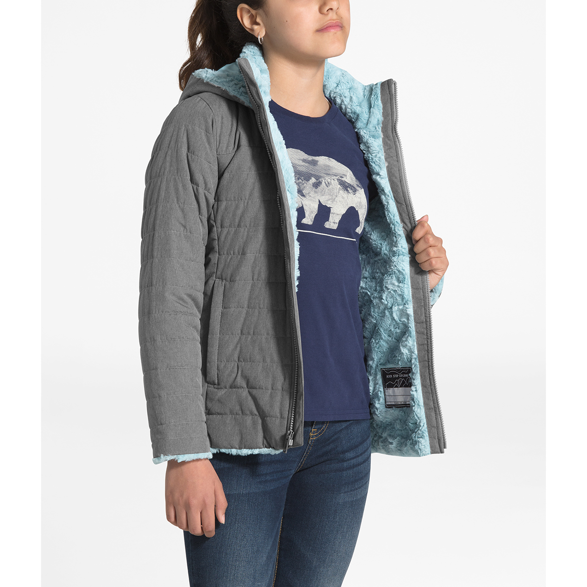 North face girls mossbud clearance swirl parka