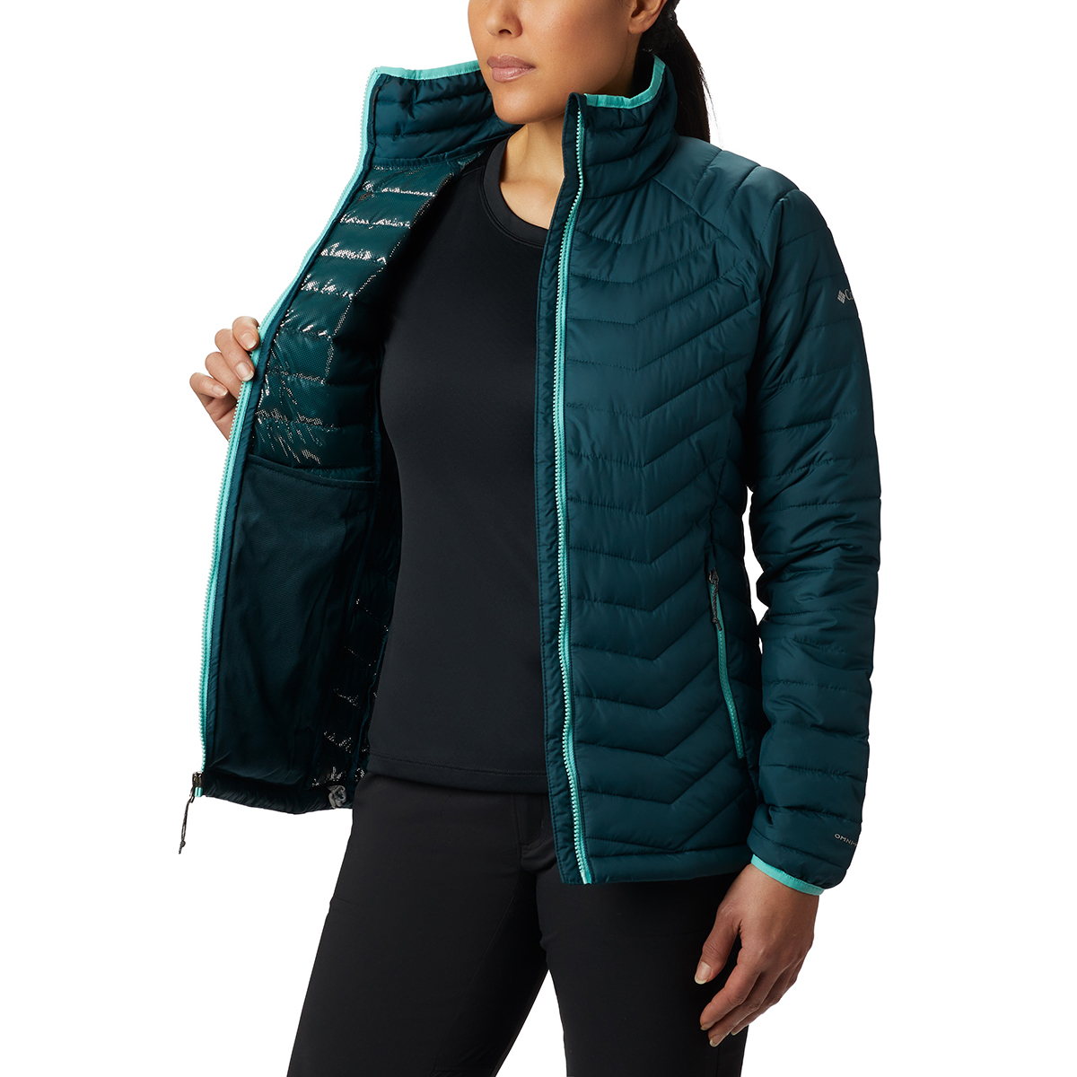 Columbia POWDER LITE - Chaqueta de invierno - nocturnal/dark nocturnal/azul  marino 