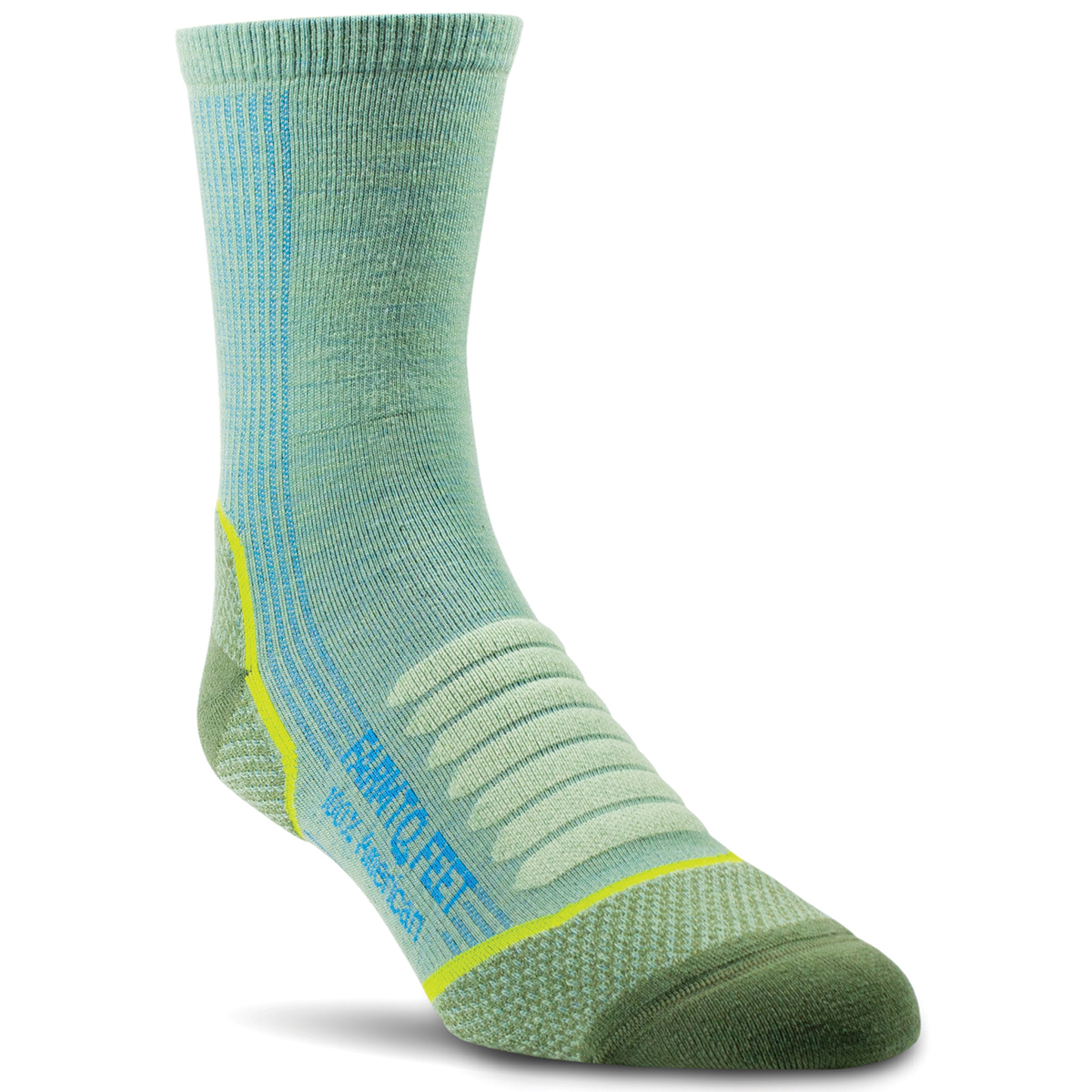 Farm To Feet Men's Damascus 3/4 Crew Lightweight Technical Trail Socks