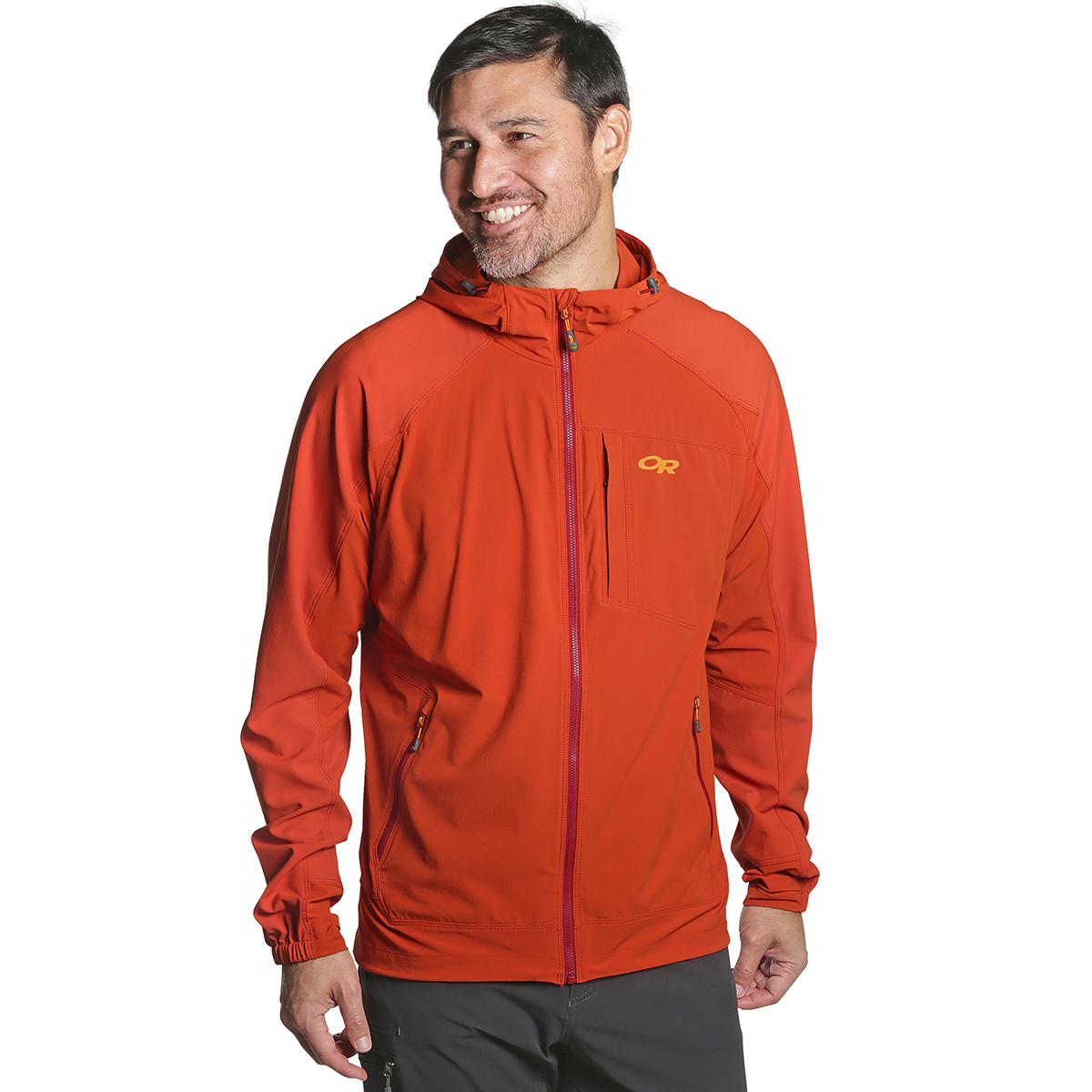 outdoor research men's ferrosi hooded jacket