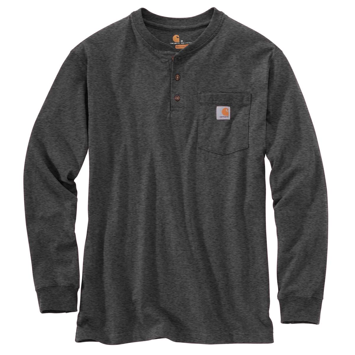 Carhartt Men's Workwear Pocket Long-Sleeve Henley, Extended Sizes