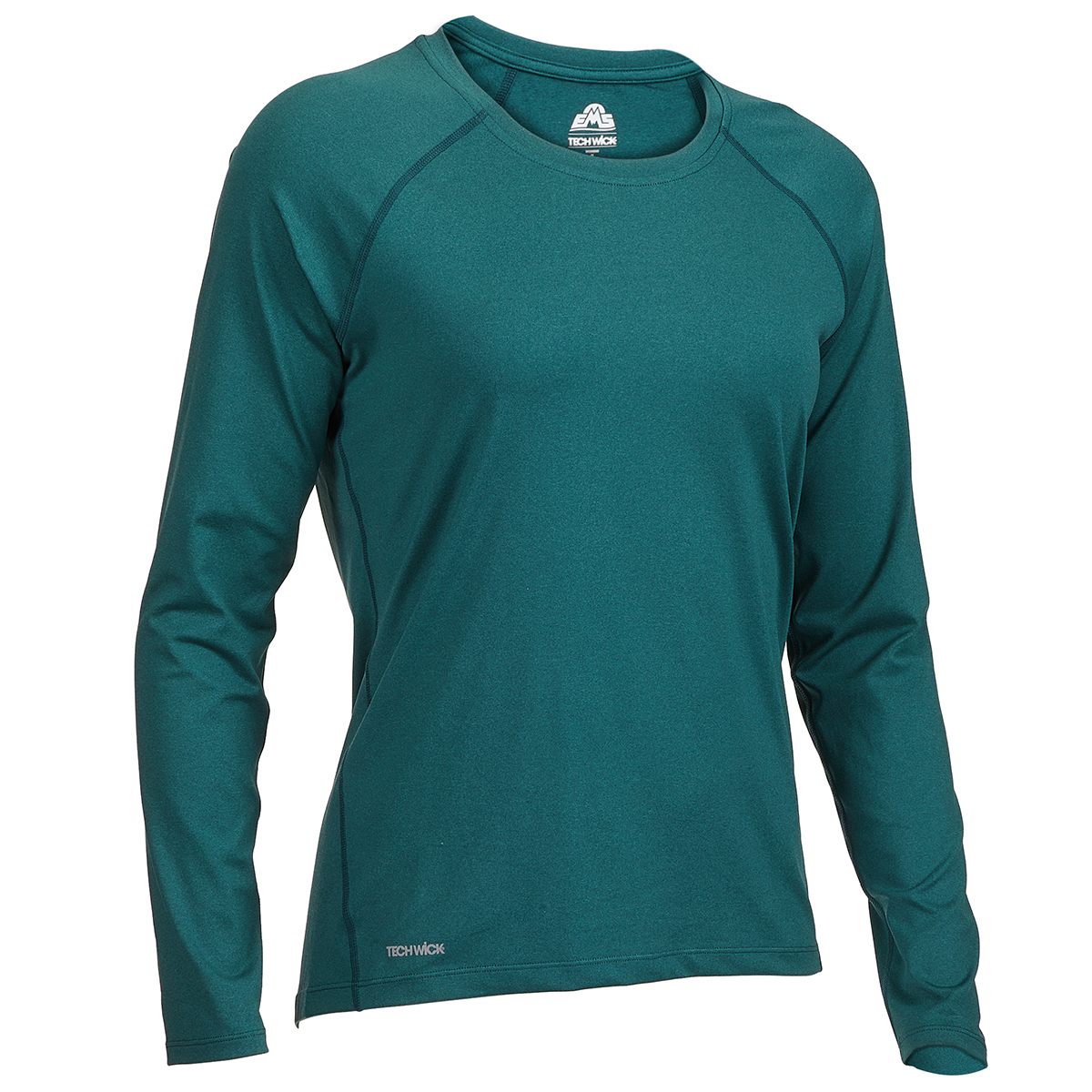 Women's SEAMLESS LS TOP, Aurora Green/Blue Expanse, Long Sleeve Shirts