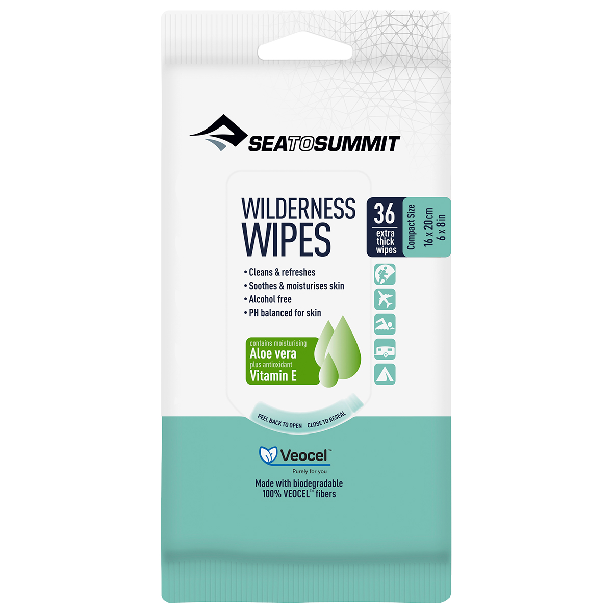 Sea To Summit Wilderness Wipes, 36 Pack