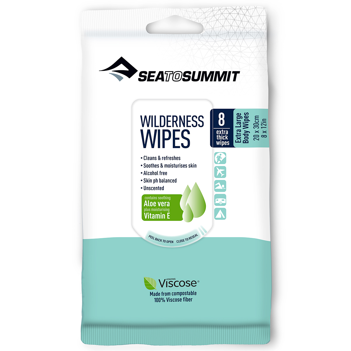 Sea To Summit Wilderness Wipes Xl, 8 Pack