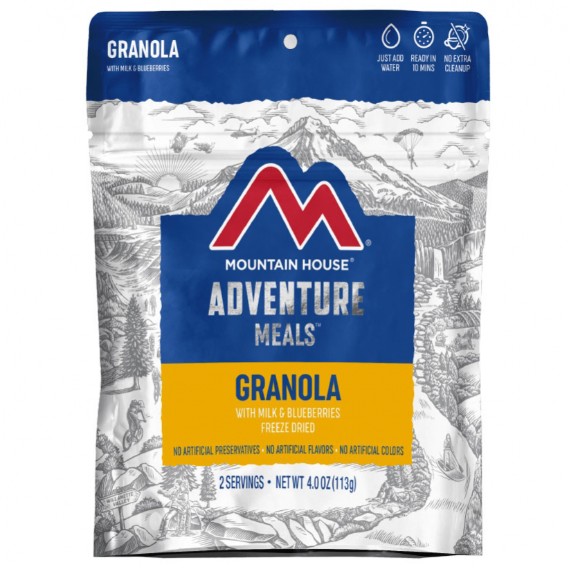 Mountain House Granola W/ Milk & Blueberries Freeze-Dried Meal