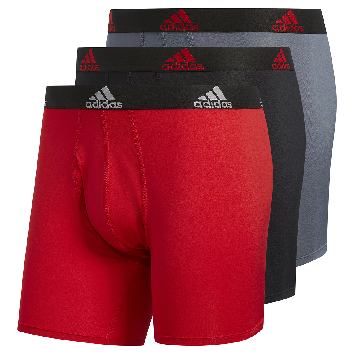 Adidas Men's Performance Boxer Briefs, 3 Pack