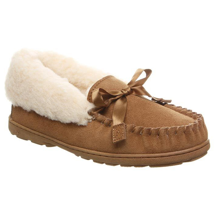 Bearpaw Women's Indio Spillout Fur Moc Slippers - Size 11